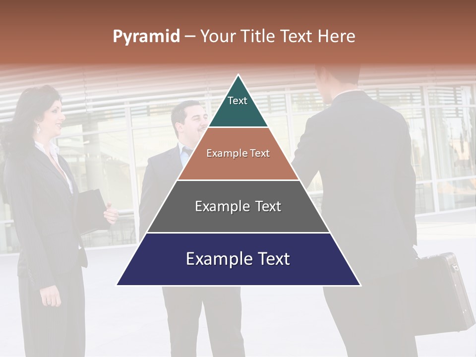 An Attractive Business Team Meeting At Office Building PowerPoint Template