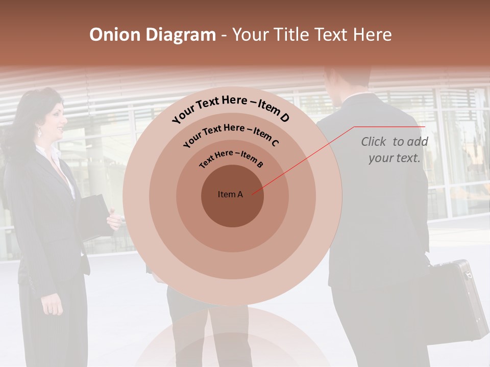 An Attractive Business Team Meeting At Office Building PowerPoint Template