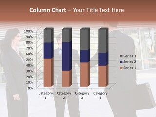 An Attractive Business Team Meeting At Office Building PowerPoint Template