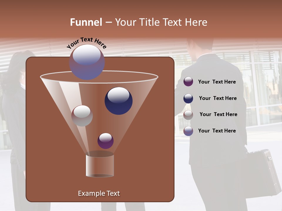 An Attractive Business Team Meeting At Office Building PowerPoint Template