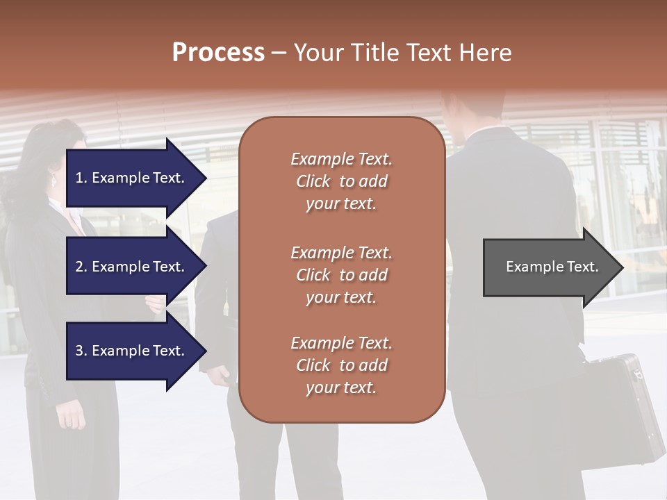 An Attractive Business Team Meeting At Office Building PowerPoint Template