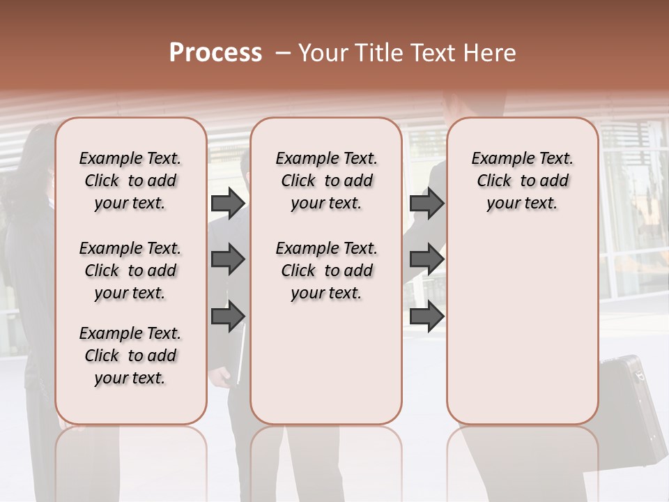 An Attractive Business Team Meeting At Office Building PowerPoint Template