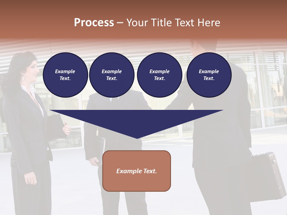 An Attractive Business Team Meeting At Office Building PowerPoint Template