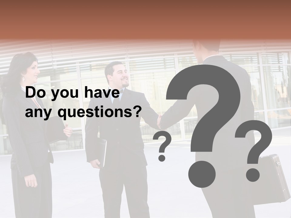 An Attractive Business Team Meeting At Office Building PowerPoint Template