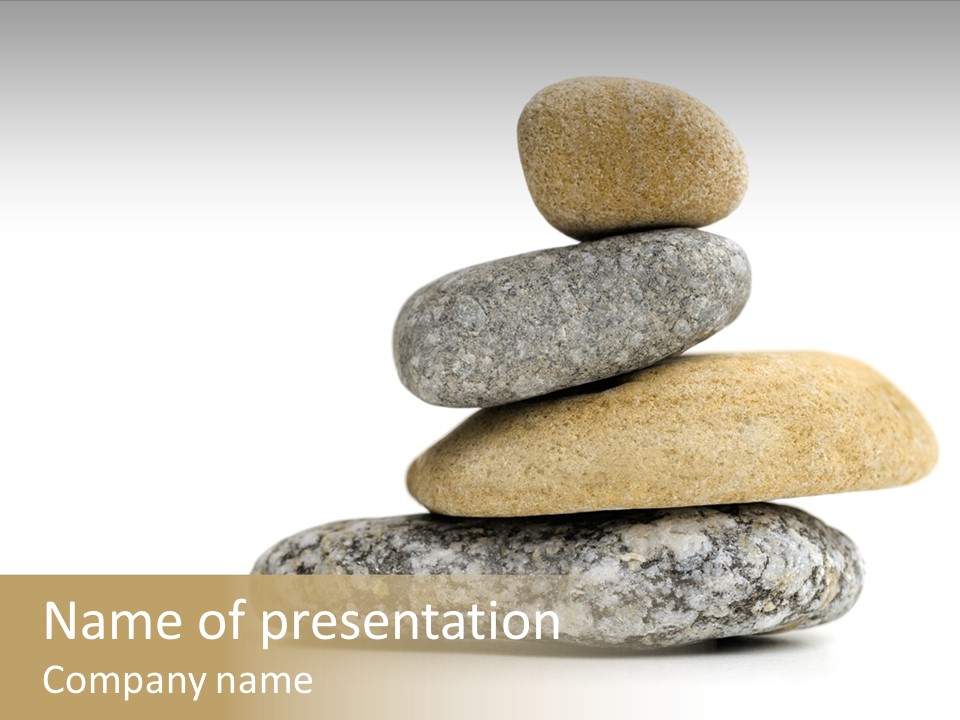 Stack Of Stones PowerPoint Template