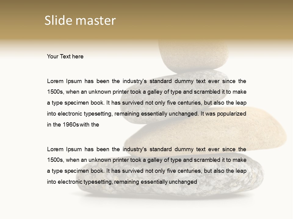 Stack Of Stones PowerPoint Template