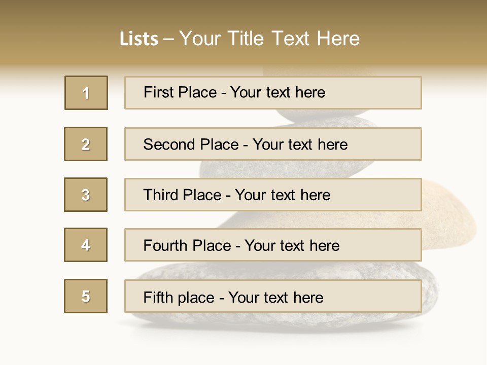 Stack Of Stones PowerPoint Template