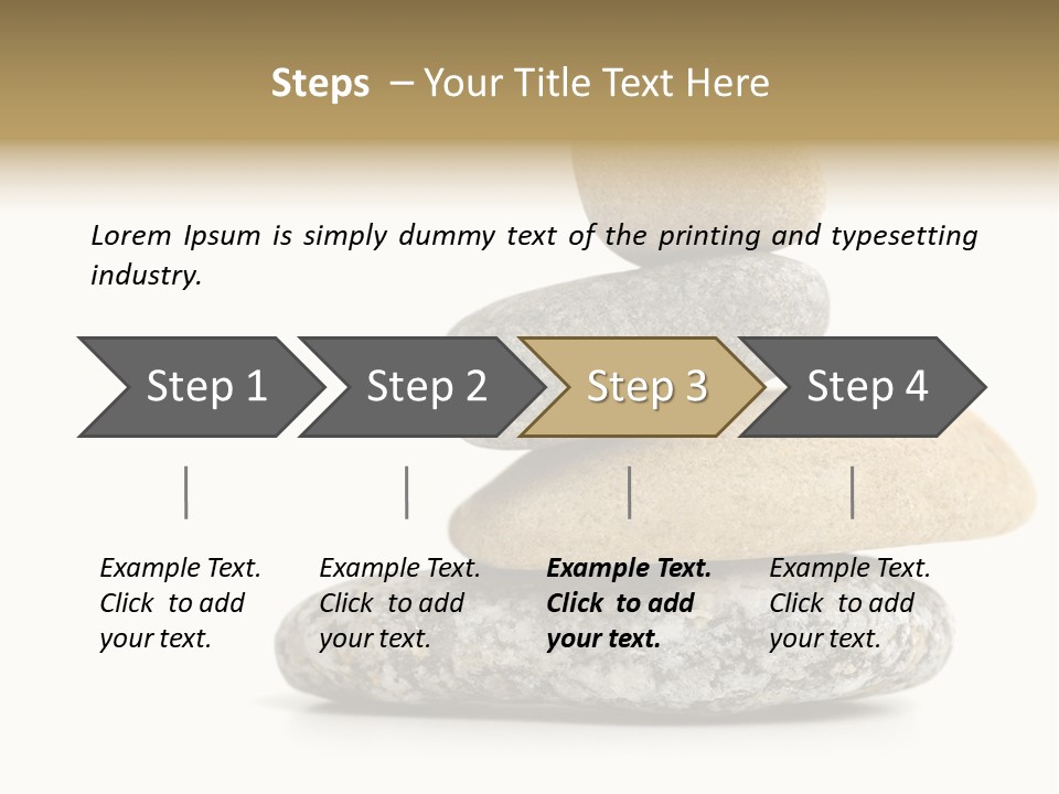 Stack Of Stones PowerPoint Template