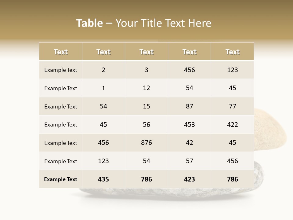 Stack Of Stones PowerPoint Template