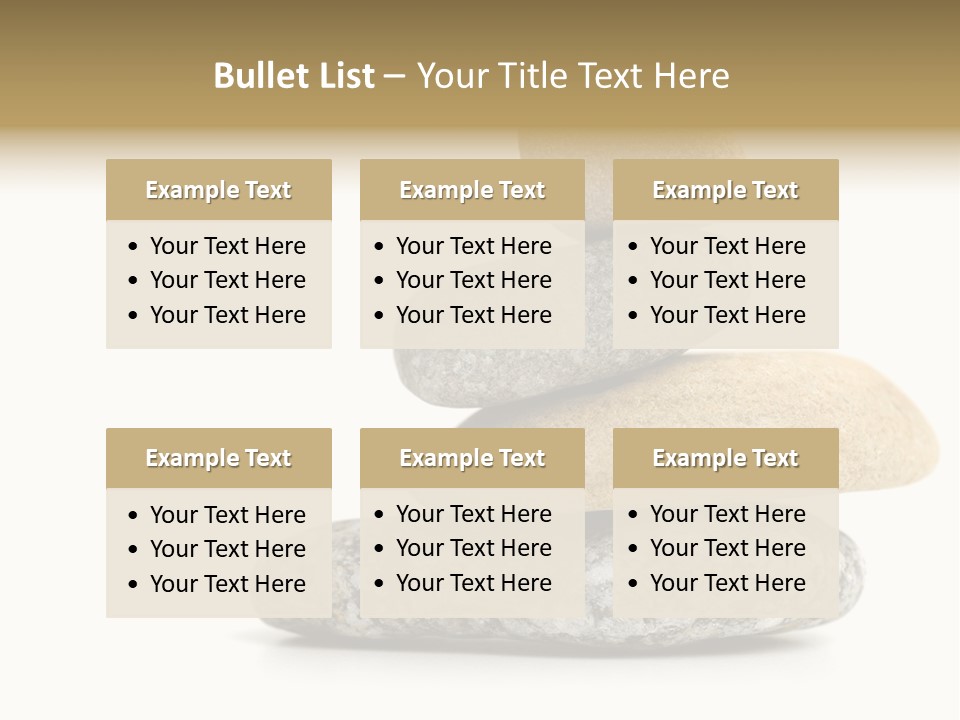 Stack Of Stones PowerPoint Template