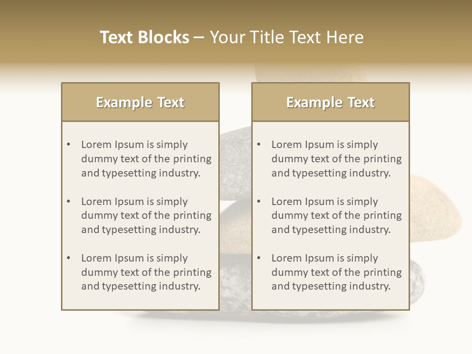 Stack Of Stones PowerPoint Template