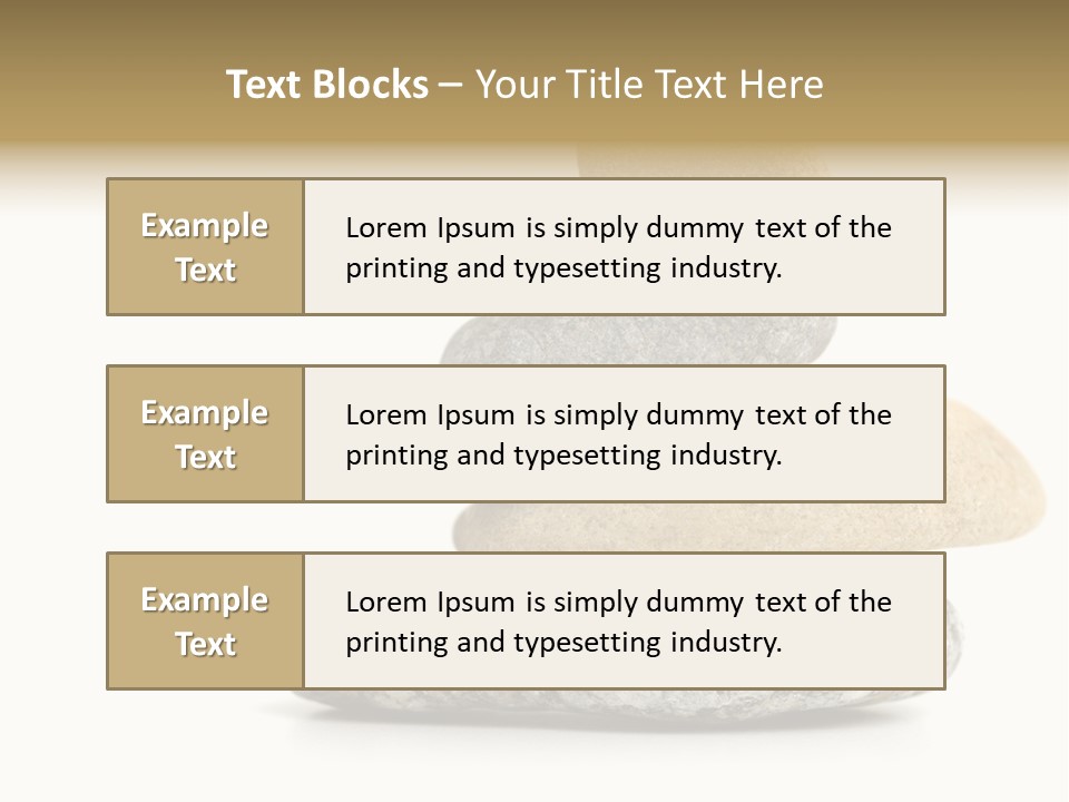 Stack Of Stones PowerPoint Template