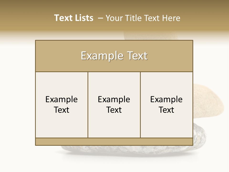 Stack Of Stones PowerPoint Template