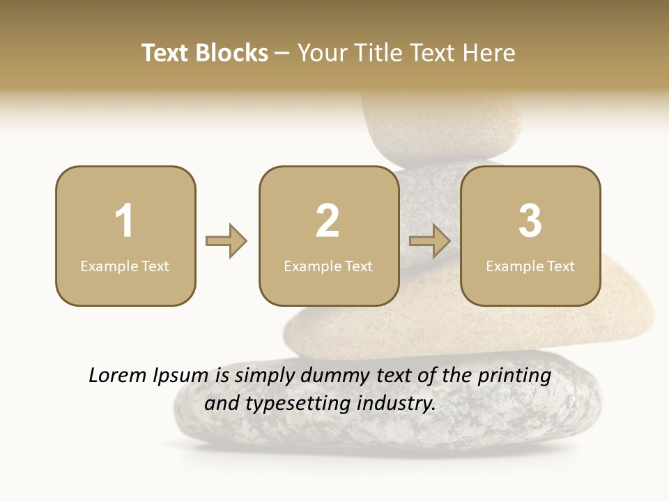 Stack Of Stones PowerPoint Template
