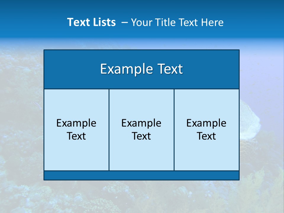 Hawkbill Sea Turtle PowerPoint Template