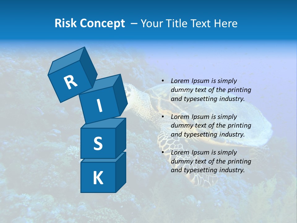 Hawkbill Sea Turtle PowerPoint Template
