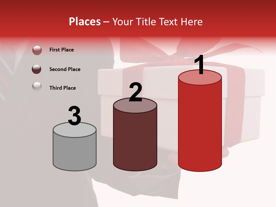 A Businessman Offering A Gift To You (Selective Focus) PowerPoint Template