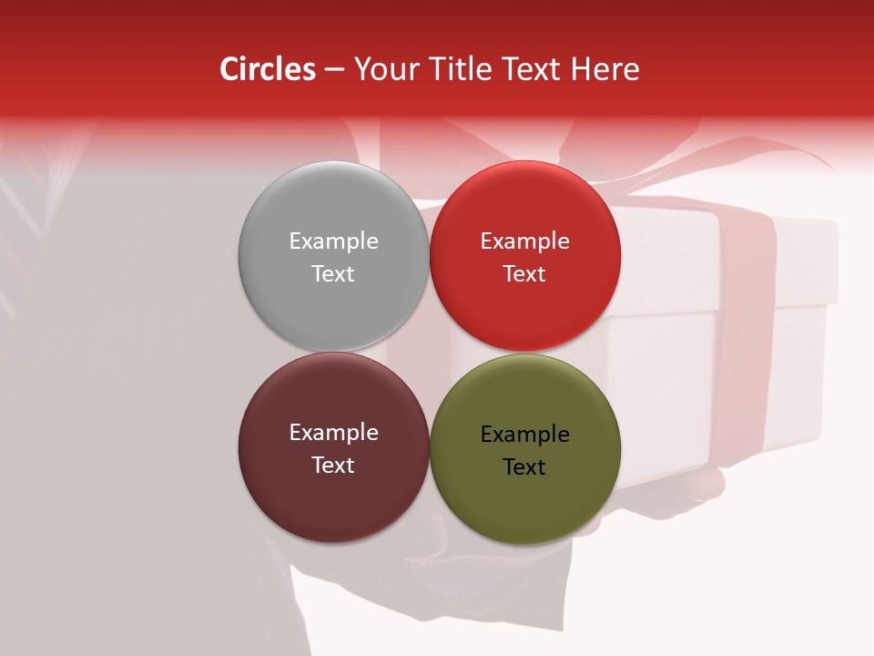 A Businessman Offering A Gift To You (Selective Focus) PowerPoint Template