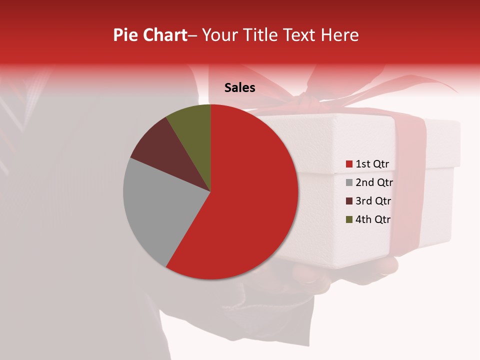 A Businessman Offering A Gift To You (Selective Focus) PowerPoint Template