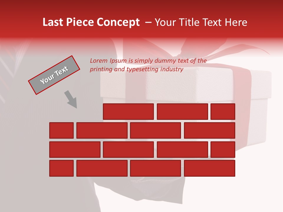 A Businessman Offering A Gift To You (Selective Focus) PowerPoint Template