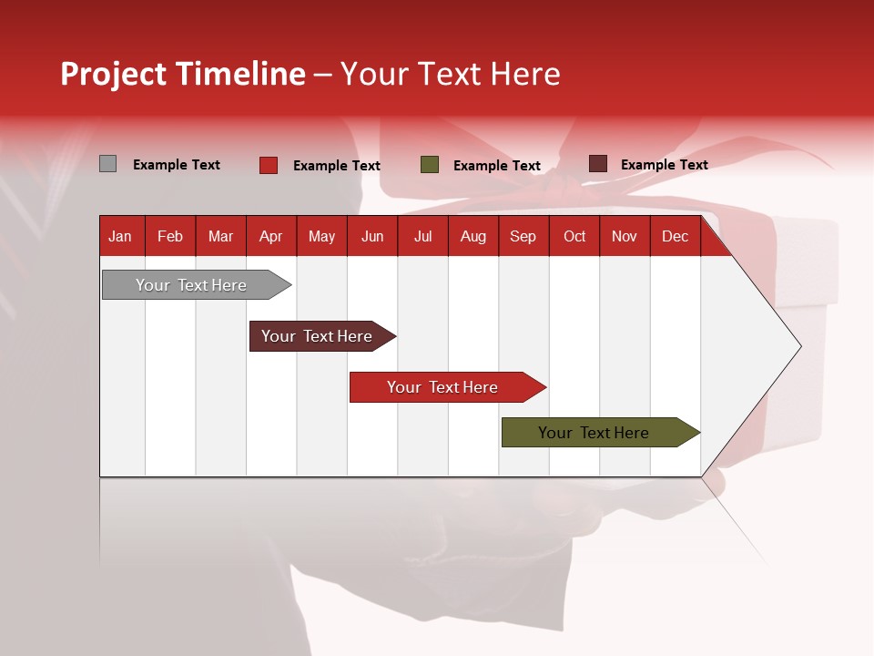 A Businessman Offering A Gift To You (Selective Focus) PowerPoint Template