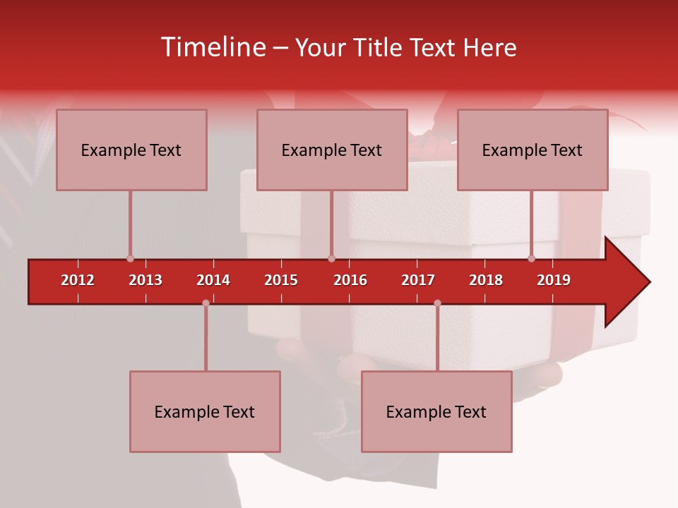 A Businessman Offering A Gift To You (Selective Focus) PowerPoint Template