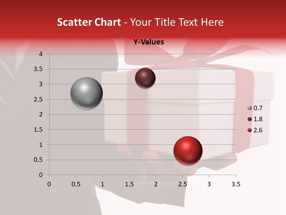 A Businessman Offering A Gift To You (Selective Focus) PowerPoint Template