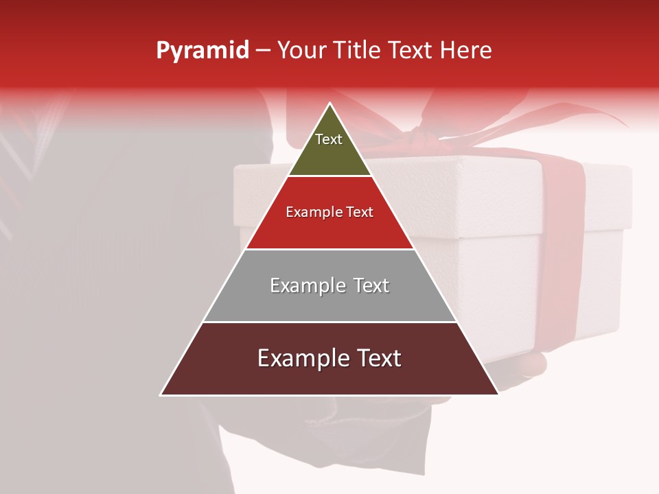 A Businessman Offering A Gift To You (Selective Focus) PowerPoint Template