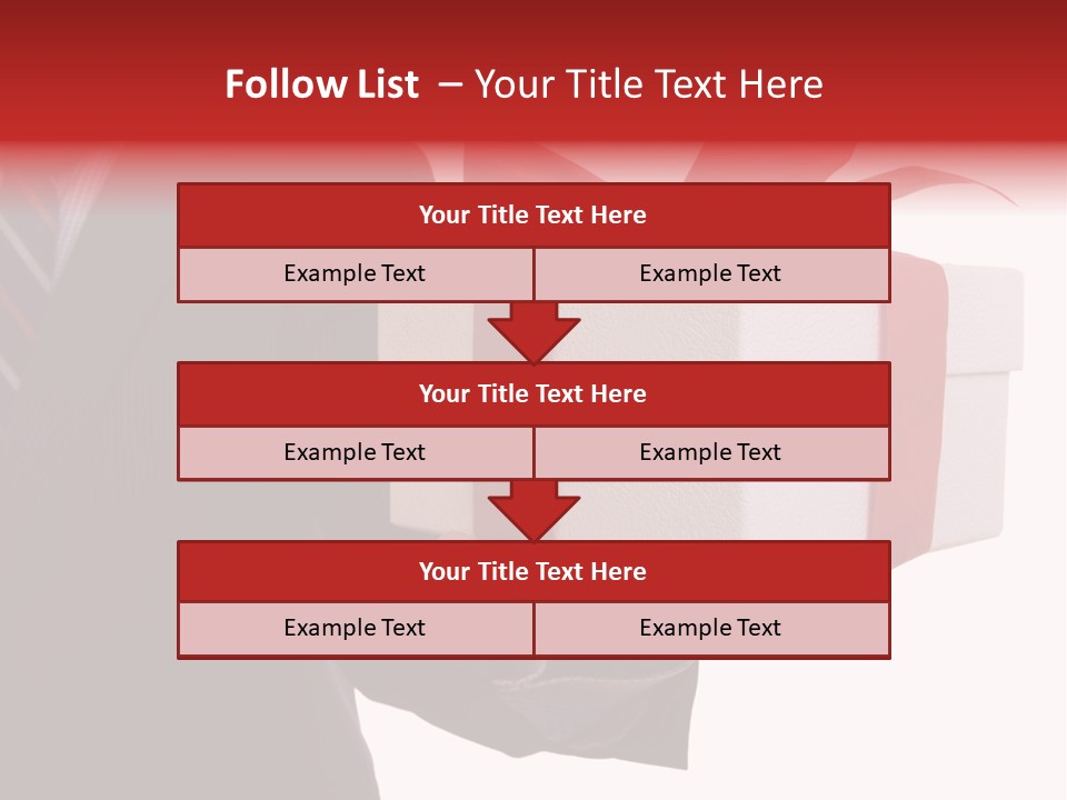 A Businessman Offering A Gift To You (Selective Focus) PowerPoint Template