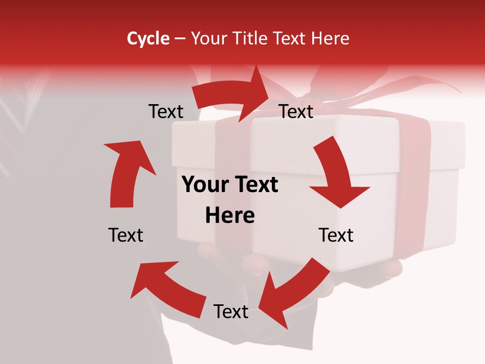 A Businessman Offering A Gift To You (Selective Focus) PowerPoint Template