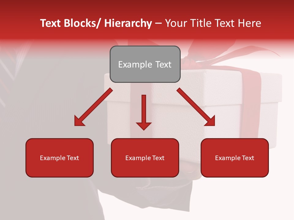 A Businessman Offering A Gift To You (Selective Focus) PowerPoint Template