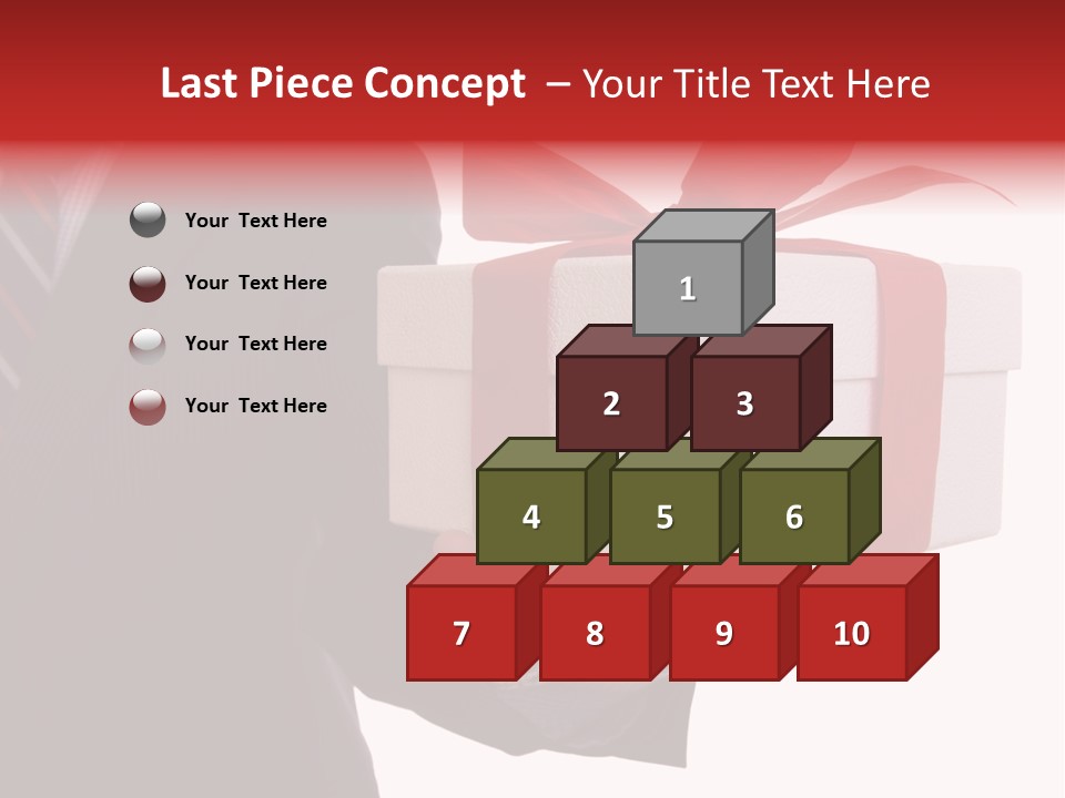 A Businessman Offering A Gift To You (Selective Focus) PowerPoint Template