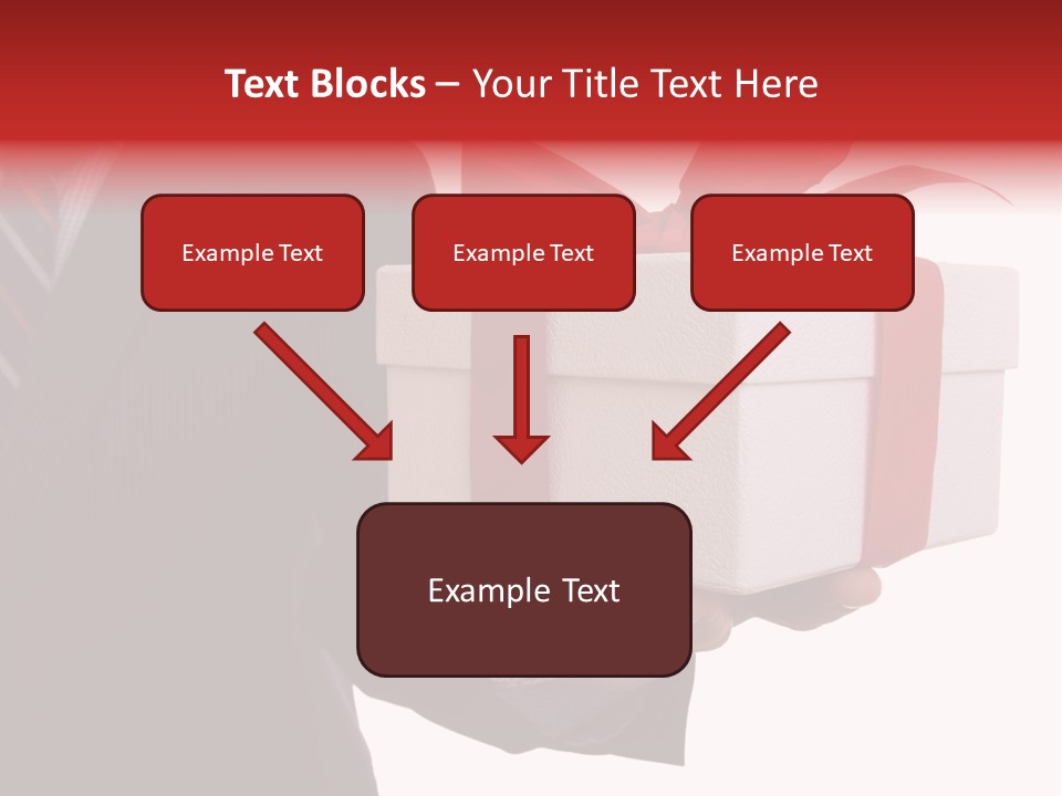 A Businessman Offering A Gift To You (Selective Focus) PowerPoint Template