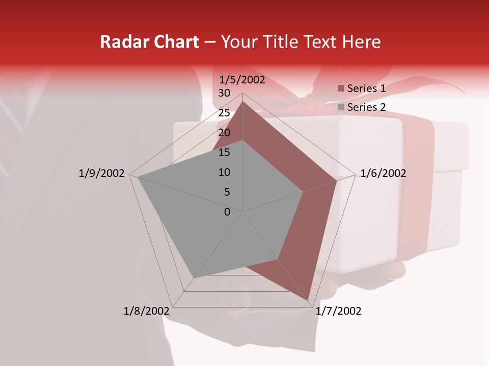 A Businessman Offering A Gift To You (Selective Focus) PowerPoint Template