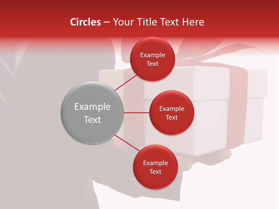 A Businessman Offering A Gift To You (Selective Focus) PowerPoint Template