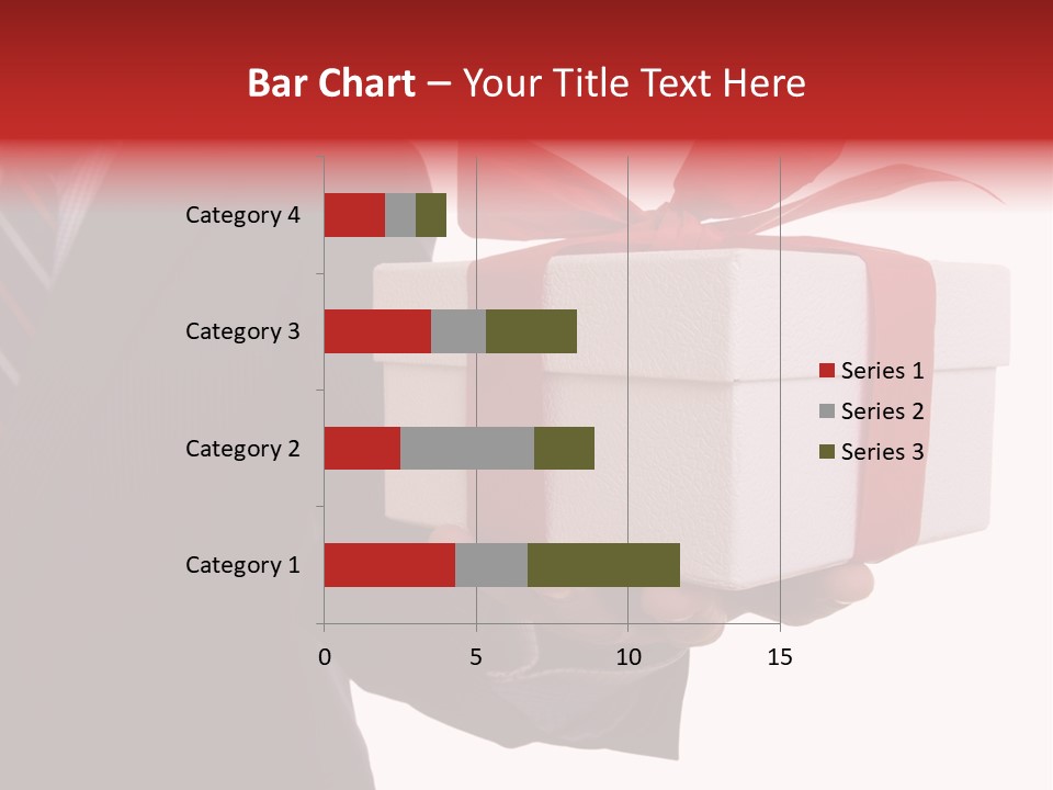 A Businessman Offering A Gift To You (Selective Focus) PowerPoint Template