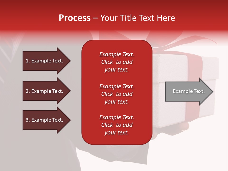 A Businessman Offering A Gift To You (Selective Focus) PowerPoint Template