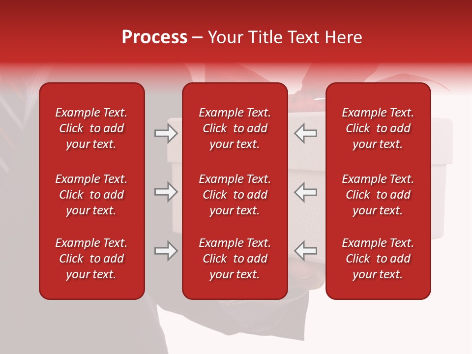 A Businessman Offering A Gift To You (Selective Focus) PowerPoint Template