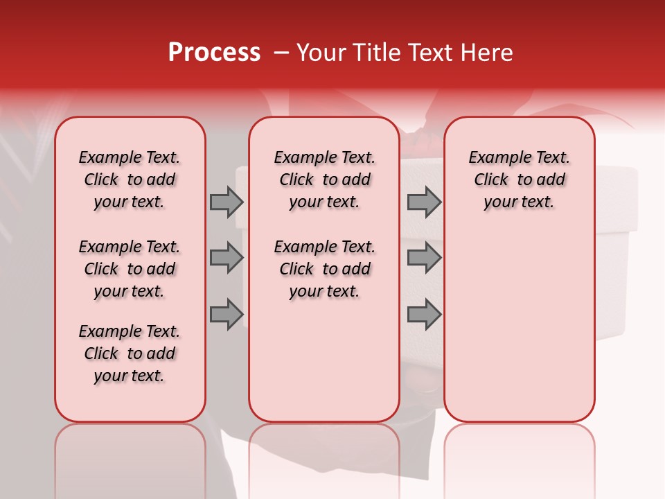 A Businessman Offering A Gift To You (Selective Focus) PowerPoint Template