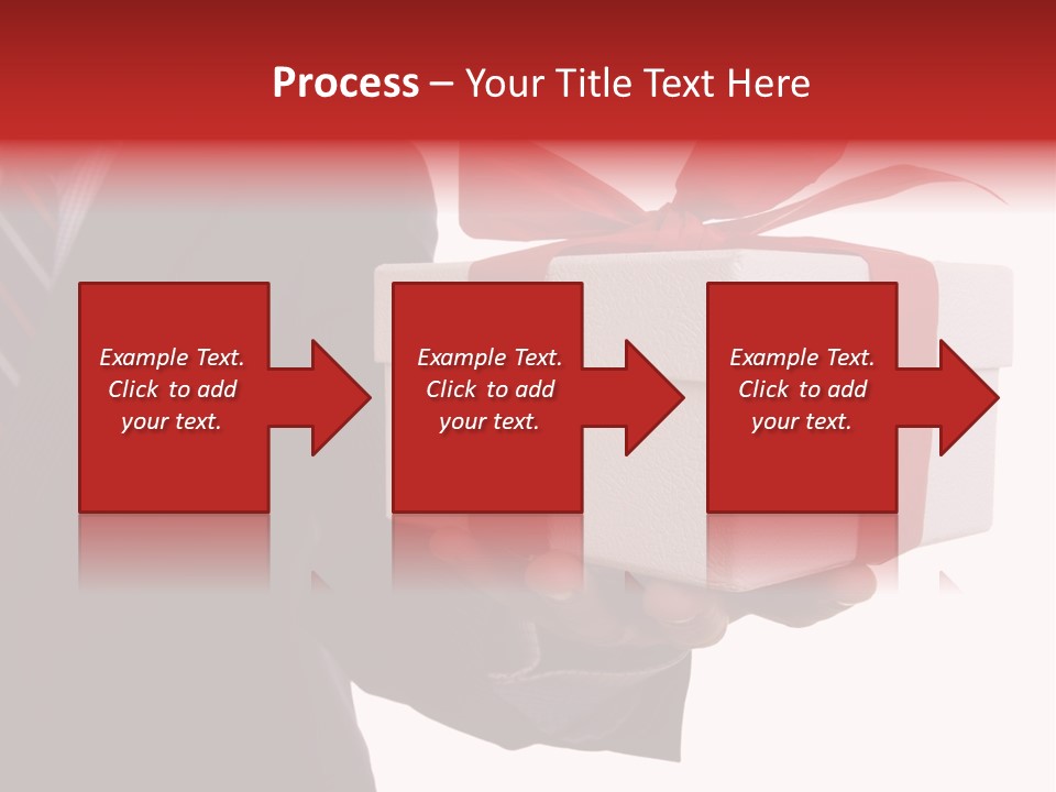 A Businessman Offering A Gift To You (Selective Focus) PowerPoint Template