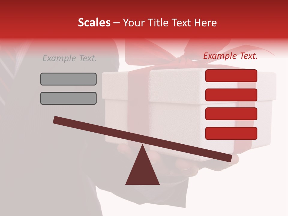 A Businessman Offering A Gift To You (Selective Focus) PowerPoint Template