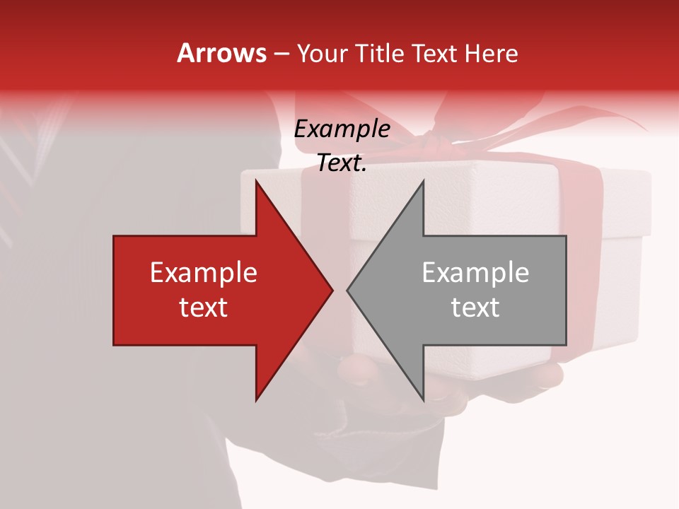 A Businessman Offering A Gift To You (Selective Focus) PowerPoint Template