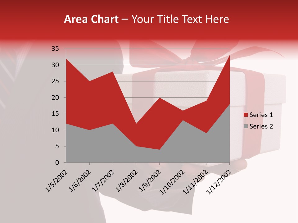 A Businessman Offering A Gift To You (Selective Focus) PowerPoint Template