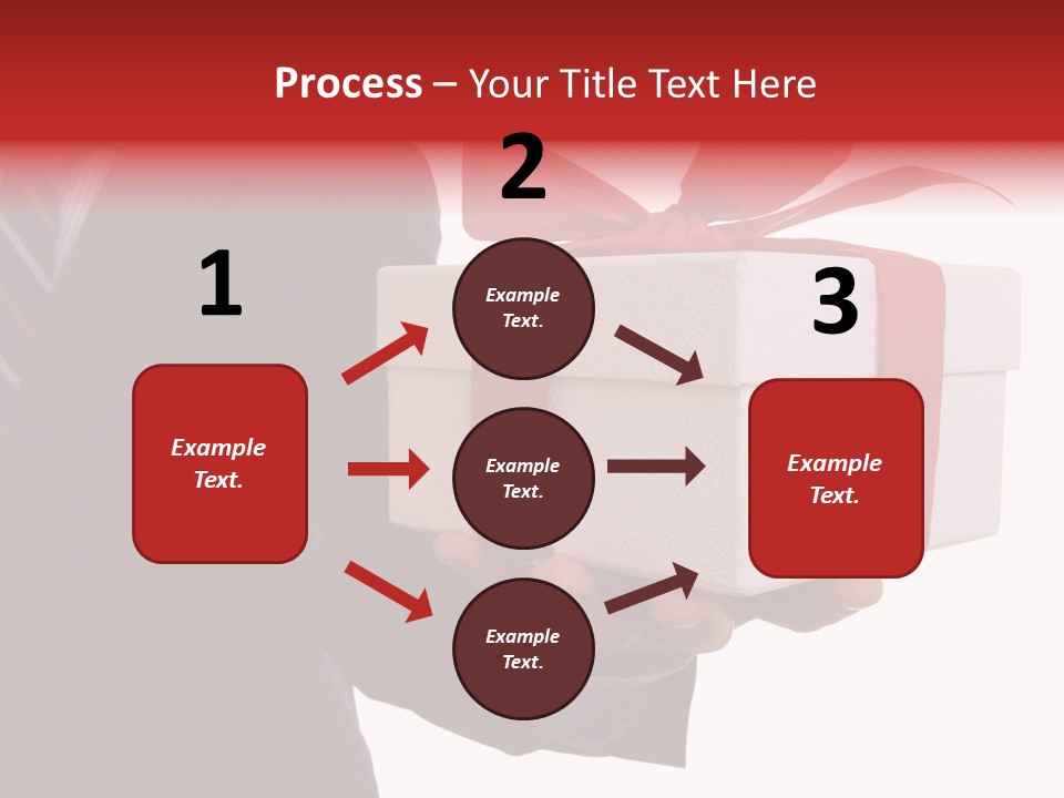 A Businessman Offering A Gift To You (Selective Focus) PowerPoint Template