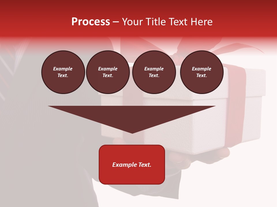 A Businessman Offering A Gift To You (Selective Focus) PowerPoint Template