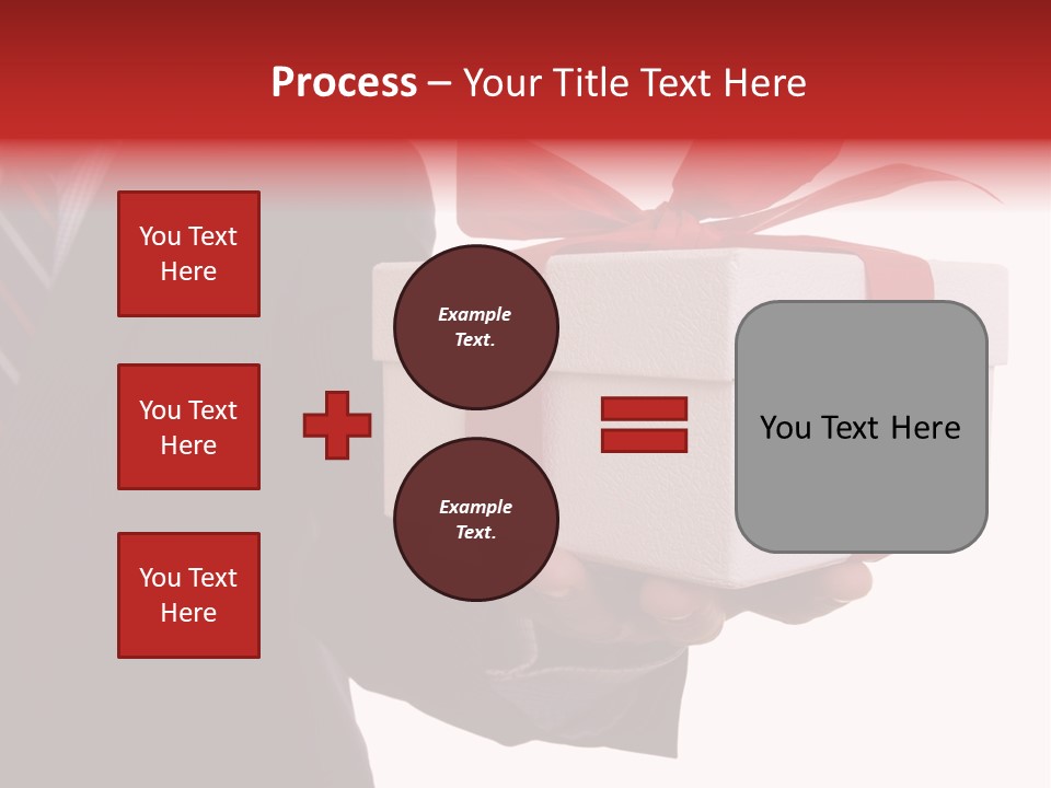 A Businessman Offering A Gift To You (Selective Focus) PowerPoint Template