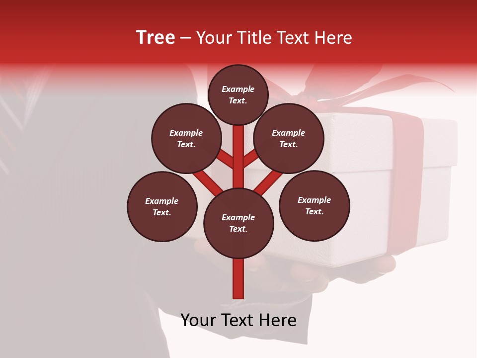 A Businessman Offering A Gift To You (Selective Focus) PowerPoint Template