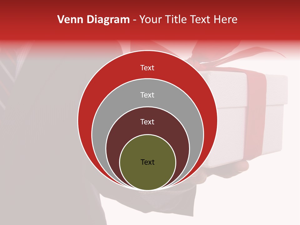 A Businessman Offering A Gift To You (Selective Focus) PowerPoint Template