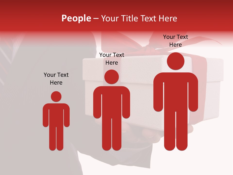 A Businessman Offering A Gift To You (Selective Focus) PowerPoint Template