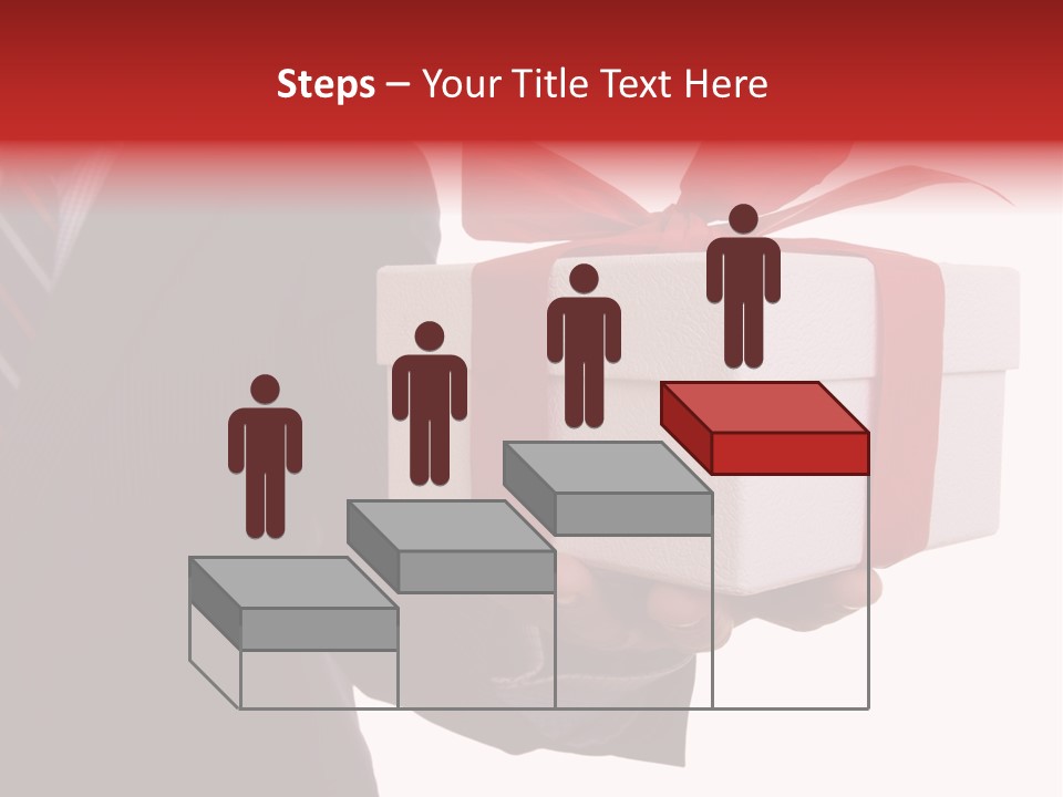 A Businessman Offering A Gift To You (Selective Focus) PowerPoint Template